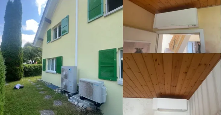 Chantier de pompe à chaleur repris par Green Pulse dans la région lausannoise