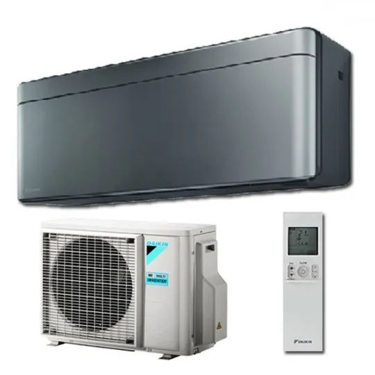 [FTXA20CS + RXA20A8] Ensemble DAIKIN Stylish Noir / Argent R32 – unité murale + groupe extérieur monosplit (Argent, 2,0 kW)