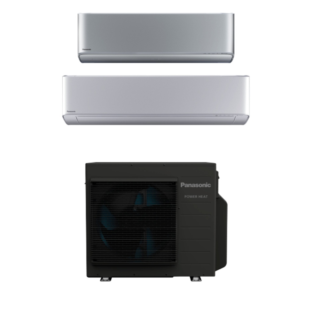 Ensemble PANASONIC Etherea / Power Heat Multi bi-split – CU-3Z75ABEC + CS-XZ25CKEW + CS-XZ50CKEW R32