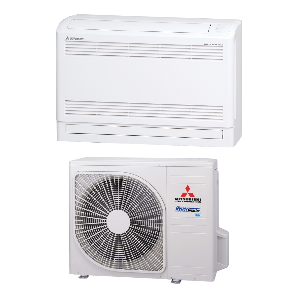 Ensemble MITSUBISHI HEAVY INDUSTRIES SRF50ZSX-W + SRC50ZSX-W3 – Climatisation réversible console R32